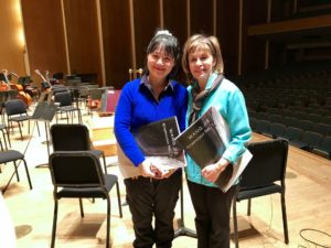 Composer Wang Jie and musician