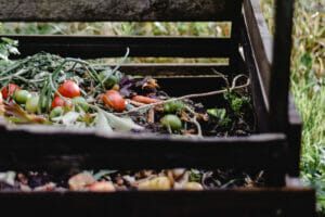 Imagen de un contenedor de verduras en proceso de compostaje | Boulder, Colorado: consejos para viajar en verano, festivales de música, medio ambiente.